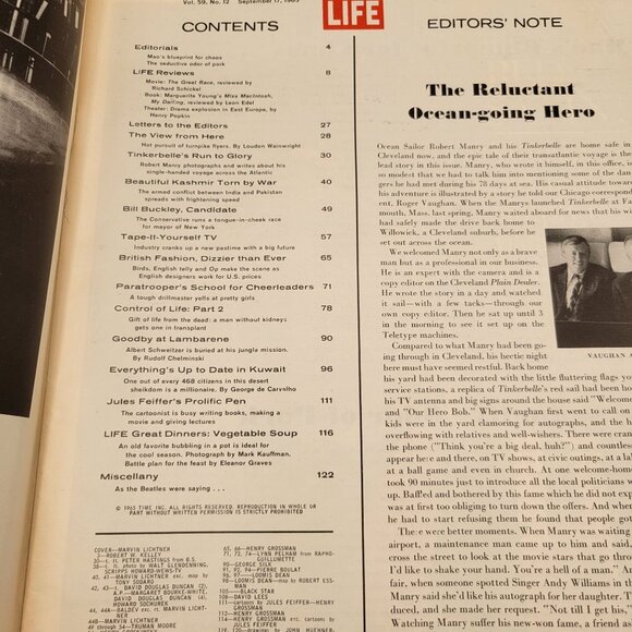 Life Magazine 1965 Indian Pakistan War British Fashion Tape It Yourself TV - Picture 3 of 7